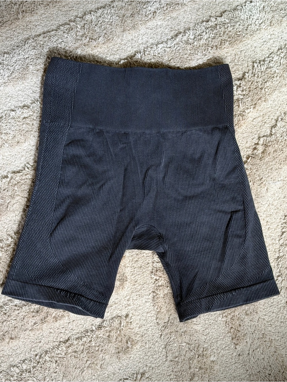 Target Black High-Waist Ribbed Seamless Women's Shorts